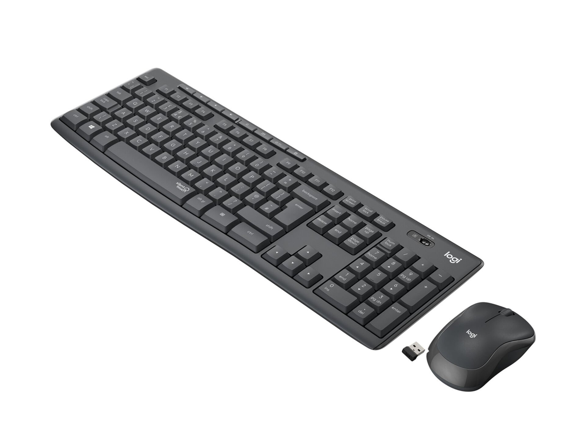 Logitech MK295 Silent Wireless Kablosuz Multimedya Klavye Mouse Seti - Siyah (920-009804)