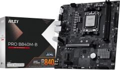 MSI PRO B840M-B AM5 AMD B840 Chipset DDR5 8000MHz (OC) mATX Anakart