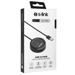S-link SW-U300 4 Port Usb 3.0 Gri Usb Hub