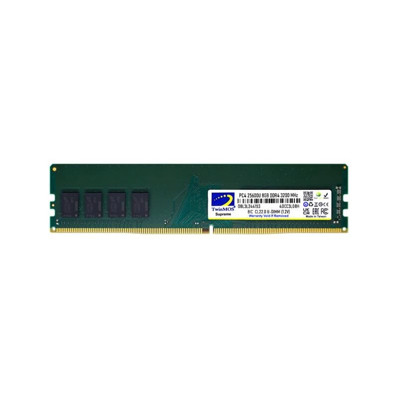 TwinMOS DDR4 8 GB 3200 MHz CL22 1.2 V DT MDD48GB3200D Masaüstü U‑DIMM Bellek Modülü