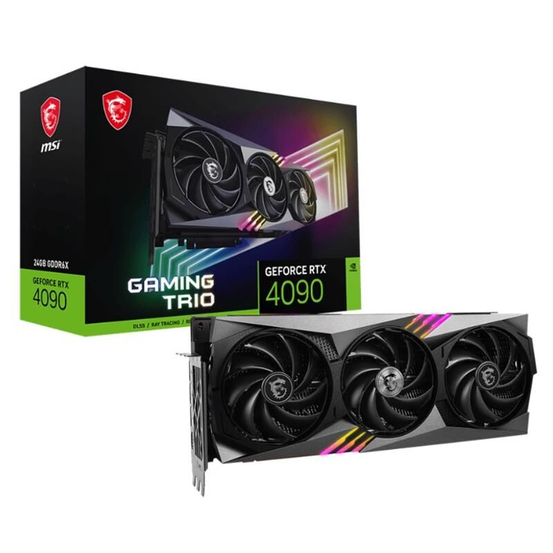MSI GeForce RTX 4090 Gaming Trio 24G 24GB GDDR6X 384-Bit 1xHDMI 3xDP Ekran Kartı