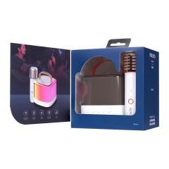 Mikado MD-16BT Favorite Beyaz TF Kart Destekli Bluetooth Karaoke Mikrofonlu 1200mAh Taşınabilir Speaker