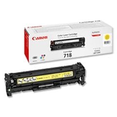 Canon CRG-718Y Sarı (Yellow) Orijinal Toner Kartuşu - 2.900 Sayfa (i-SENSYS MF724 / MF728 / MF8350 / LBP7200 Serisi Uyumlu)