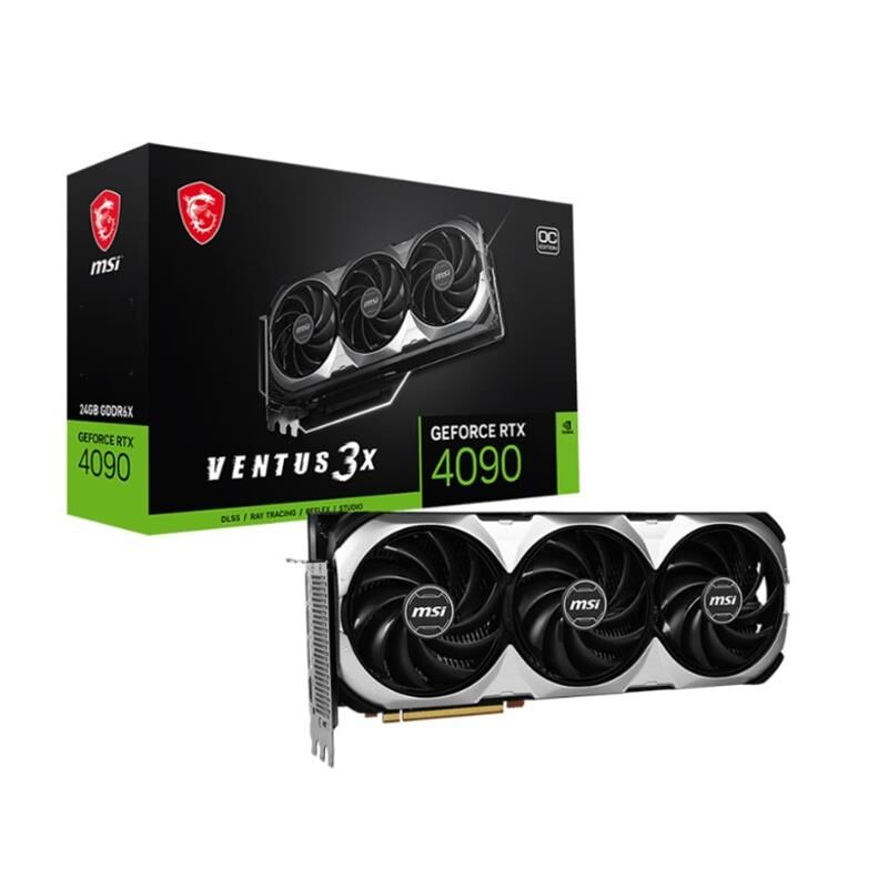 MSI GeForce RTX 4090 VENTUS 3X 24G OC 24GB GDDR6X 384-Bit Ekran Kartı