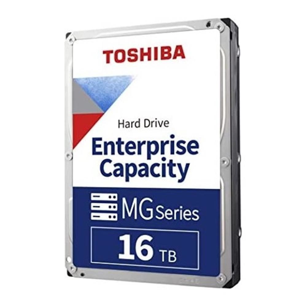 Toshiba MG09ACA16TE 16TB 3.5'' Enterprise HDD SATA III 6 Gb/s 7200 RPM 512 MB Cache 512e CMR Helium‑Sealed 24×7 Kullanım MB Avrupa Garanti