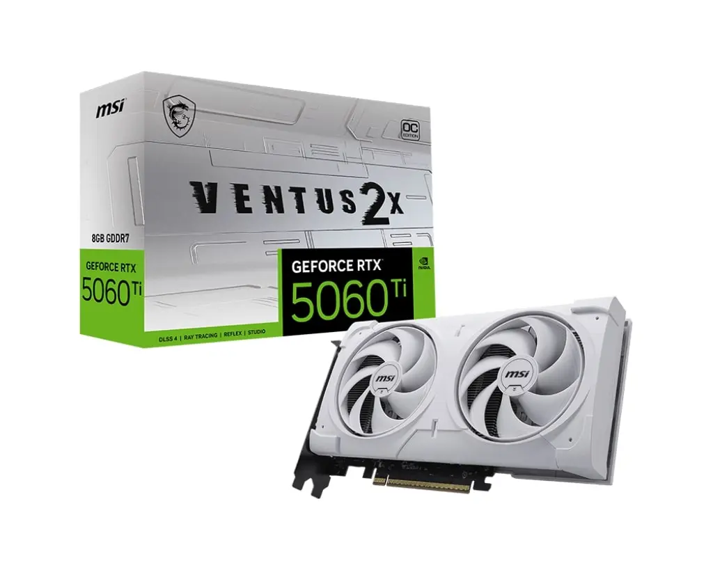 MSI GeForce RTX 5060 VENTUS 2X OC WHITE 8GB GDDR7 128Bit DirectX 12 Ekran Kartı