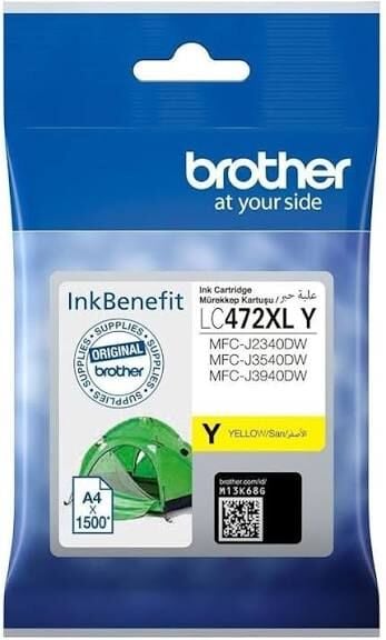 Brother LC472XLY Yellow Sarı Kartuş MFC-J2340-J3540-J3940 1.500 Sayfa
