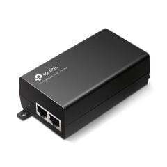 TP‑LINK OMADA TL‑POE160S IEEE 802.3af/at Uyumluluk 48 V DC itibariyle Otomatik 30 Watt Güç Çıkışı 2×1 Gbps RJ45 PoE+ Enjektör Adapter