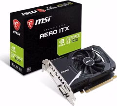 MSI GeForce GT 1030 AERO ITX 2GD4 OC 2GB DDR4 64Bit Ekran Kartı