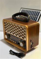 Everton RT-735 Solar Enerjili Nostaljik Radyo Bluetooth USB-FM Radyo