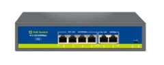 Nova NVC-HIF0420FBL-C 4 Port Poe+ 10-100 Mbps 2 Port 10-100 Mbps Uplink Switch 65W
