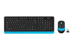 A4 Tech Fstyler FG1010 Q Türkçe 2.4GHz USB Mavi/Siyah Kablosuz Klavye Mouse Set