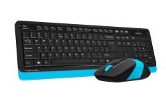 A4 Tech Fstyler FG1010 Q Türkçe 2.4GHz USB Mavi/Siyah Kablosuz Klavye Mouse Set