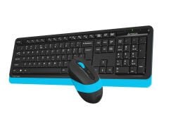 A4 Tech Fstyler FG1010 Q Türkçe 2.4GHz USB Mavi/Siyah Kablosuz Klavye Mouse Set