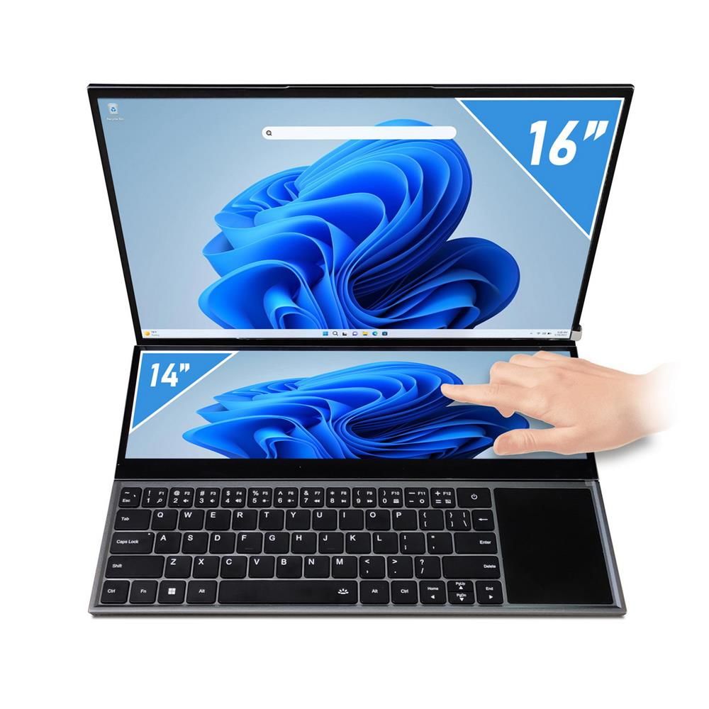 Quadro Diamond Duo DS1630 i7-10850H 16GB 512GB NVMe SSD Çift Ekran 16'' Dokunmatik FreeDOS Notebook