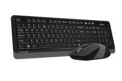 A4 Tech Fstyler FG1010 Kablosuz Klavye Mouse Seti - Türkçe Q Gri/Siyah