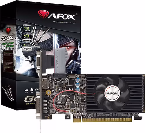 Afox Geforce Gt610 2gb Ddr3 64bit AF610-2048D3L5-V3 DVI HDMI VGA LP Single Fan Ekran Kartı