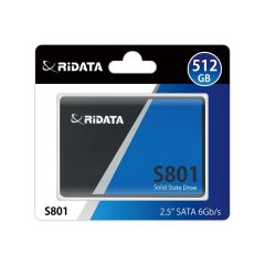 Ridata S801 512 GB 2.5″ SATA III (6 Gb/s) 520 MB/s Okuma – 450 MB/s Yazma 3D NAND SSD (Ultra Slim 7 mm)