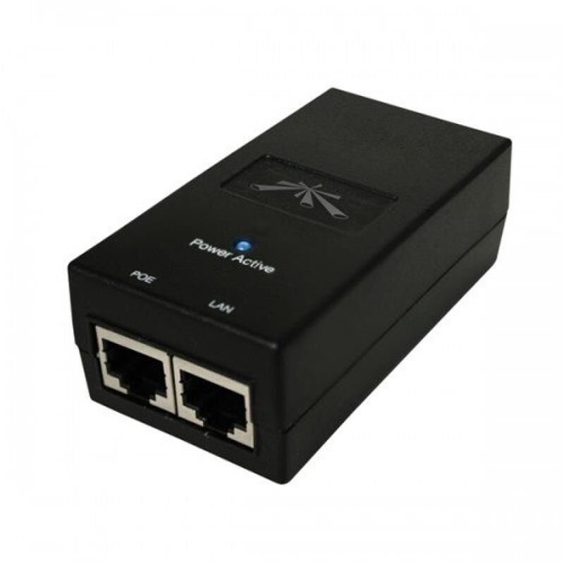 UBNT POE‑24‑12W‑G 24 VDC 0.5 A 12 W Gigabit RJ45 PoE Enjektör Adaptör – Surge ve ESD Koruma, Ubiquiti Cihaz Uyumlu