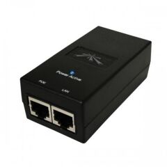 UBNT POE‑24‑12W‑G 24 VDC 0.5 A 12 W Gigabit RJ45 PoE Enjektör Adaptör – Surge ve ESD Koruma, Ubiquiti Cihaz Uyumlu
