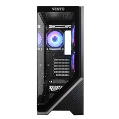 Vento VG4202FLA Mesh Panel Temperli Cam ATX Mid-Tower Siyah Oyuncu Kasası + FSP 750W 80+ Bronze PCIe 5.0 ATX 3.0 Güç Kaynağı