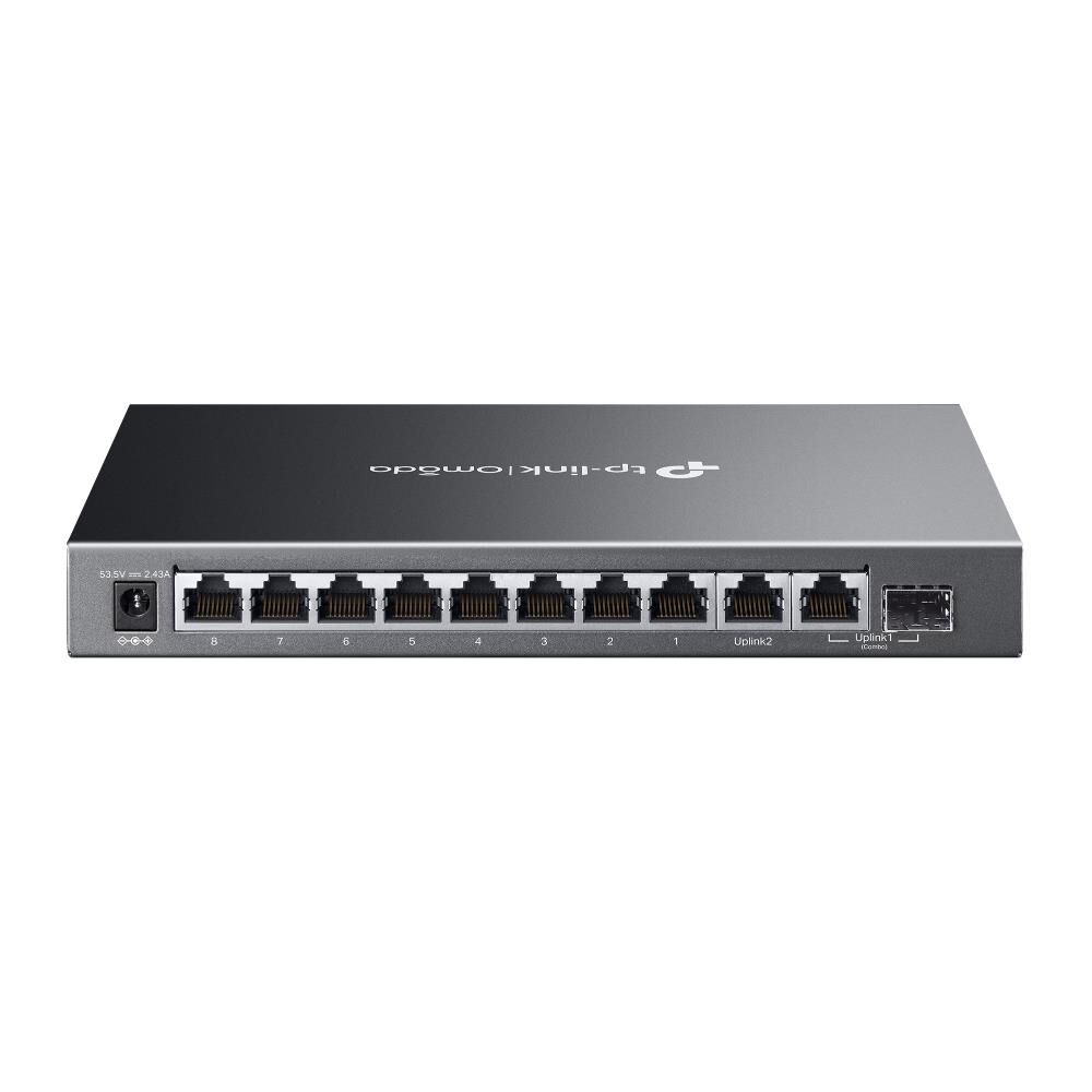 TP-Link Omada ES210GMP 8-Port Gigabit PoE+ + 1-Port Gigabit + 1-Port SFP Smart Bulut Yönetilebilir Switch