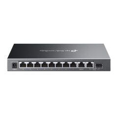 TP-Link Omada ES210GMP 8-Port Gigabit PoE+ + 1-Port Gigabit + 1-Port SFP Smart Bulut Yönetilebilir Switch