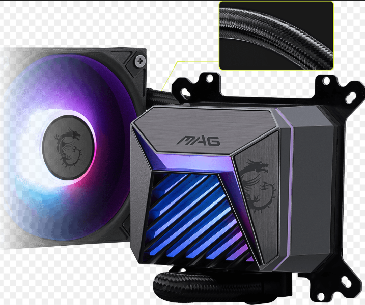 MSI MAG CoreLiquid A15 360mm ARGB Üç Fanlı AIO Sıvı İşlemci Soğutucusu Intel AMD Uyumlu