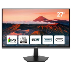 NPC 27'' MD2708-A 1ms 180Hz Full HD IPS Panel HDMI DP Dahili Hoparlörlü Vesa Destekli Gaming Monitör
