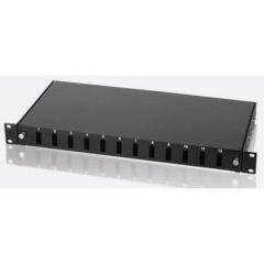 Uranium PPR12PSCDX 12‑Port Fiber Optik SC Duplex RAL9005 1U Rack Mount Patch Panel  html Kopyala Düzenle
