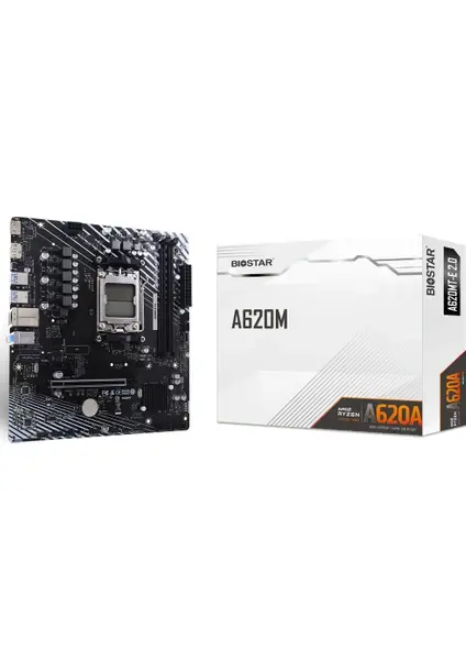 Biostar A620MT-E AMD AM5 DDR5 6000 HDMI DP M2 mATX