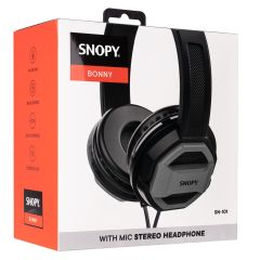 Snopy SN-101 BONNY Gri 3.5mm Mobil Telefon ve PC Uyumlu Mikrofonlu Kulak İçi Kulaklık