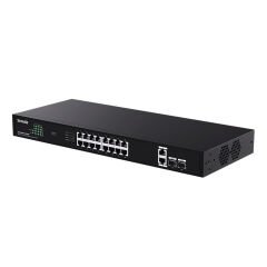 Tenda TEG1120P-16-250W 16 Port Gigabit PoE+ 2 Port RJ45 Uplink 2 Port SFP 250W Rackmount Switch