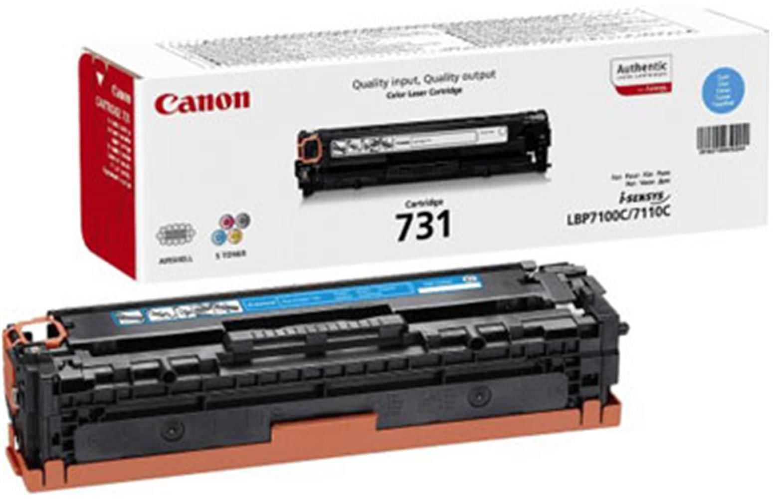 Canon 731 Camgöbeği (Cyan) Orijinal Toner Kartuşu (6271B002) - i-SENSYS LBP7100 / MF620 / MF8200 Serisi (1.500 Sayfa)