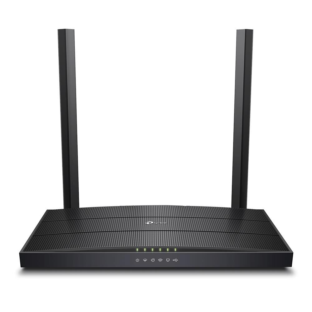 TP‑Link Archer VR400 AC1200 Dual‑Band VDSL/ADSL MU‑MIMO Modem / Router – 300 Mbps @ 2.4 GHz, 867 Mbps @ 5 GHz, 3×LAN (100 Mbps), 1×WAN (1 Gbps), 1×USB 2.0, Beamforming, OneMesh™, Free‑firmware güncellemeli