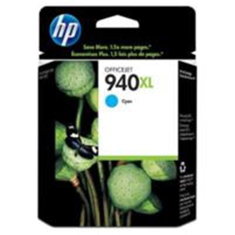 HP 940XL Yüksek Kapasiteli Cam Göbeği (Cyan) Orijinal Mürekkep Kartuşu (C4907AE)
