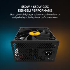 James Donkey Helix H800 4xRBW Fanlı 550W 80+ Mesh Panel Temperli Cam ATX Oyuncu Kasası