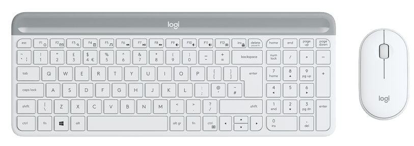Logitech MK470 Slim Wireless Combo Beyaz Türkçe Q Kablosuz Klavye Mouse Seti 920-009436