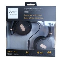 Coby Dynamic Solid Bass Siyah Mikrofonlu Kulak İçi Kulaklık (Stereo Jack)
