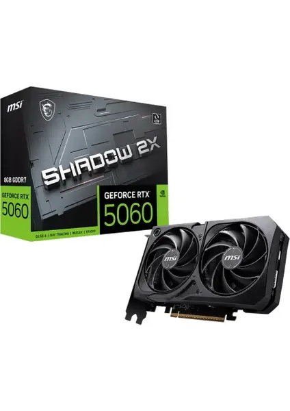 MSI VGA GEFORCE RTX 5060 8G SHADOW 2X OC 8GB GDRR7 128B DX12