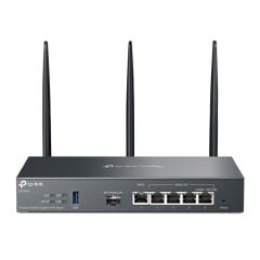 TP‑LINK OMADA ER706W AX3000 Dual‑Band WiFi 6 2402 Mbps 5 GHz + 574 Mbps 2.4 GHz 1× Gigabit SFP WAN/LAN, 1× Gigabit RJ45 WAN, 4× Gigabit RJ45 WAN/LAN & 1× USB 3.0 LTE Backup VPN Router
