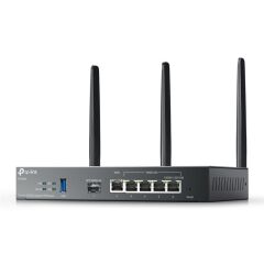 TP‑LINK OMADA ER706W AX3000 Dual‑Band WiFi 6 2402 Mbps 5 GHz + 574 Mbps 2.4 GHz 1× Gigabit SFP WAN/LAN, 1× Gigabit RJ45 WAN, 4× Gigabit RJ45 WAN/LAN & 1× USB 3.0 LTE Backup VPN Router