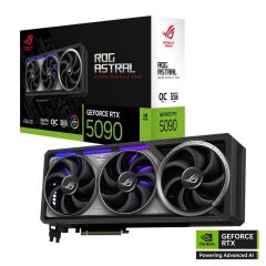 ASUS ROG Astral GeForce RTX 5090 32GB GDDR7 OC Edition (ROG‑ASTRAL‑RTX5090‑O32G‑GAMING) Quad‑Fan 512‑Bit PCIe 5.0 HDMI 2.1b DisplayPort 2.1b ARGB Ekran Kartı