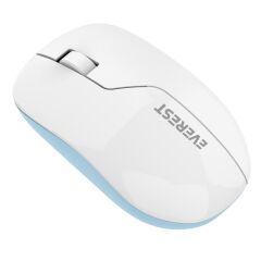 Everest SMW-973 2.4GHz Kablosuz Optik Mouse Beyaz/Mavi 1200 DPI