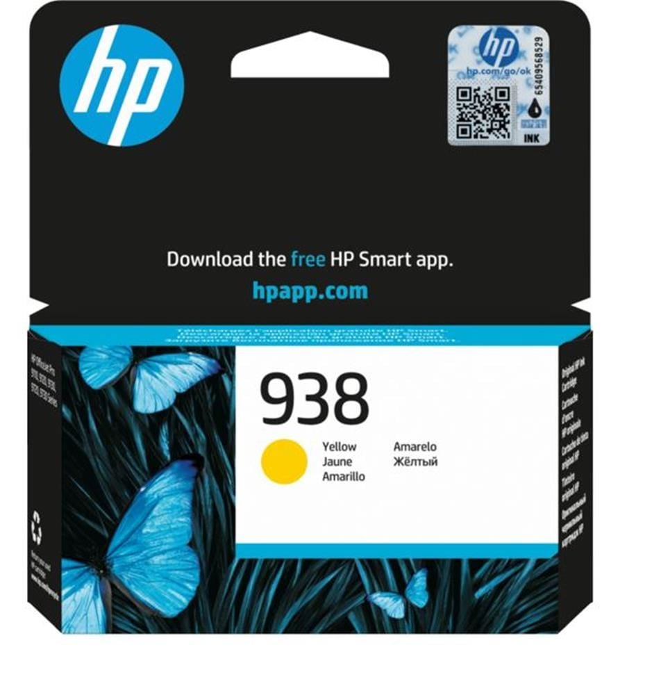 HP 938 Yellow (Sarı) Orijinal Mürekkep Kartuşu (4S6X7PE)