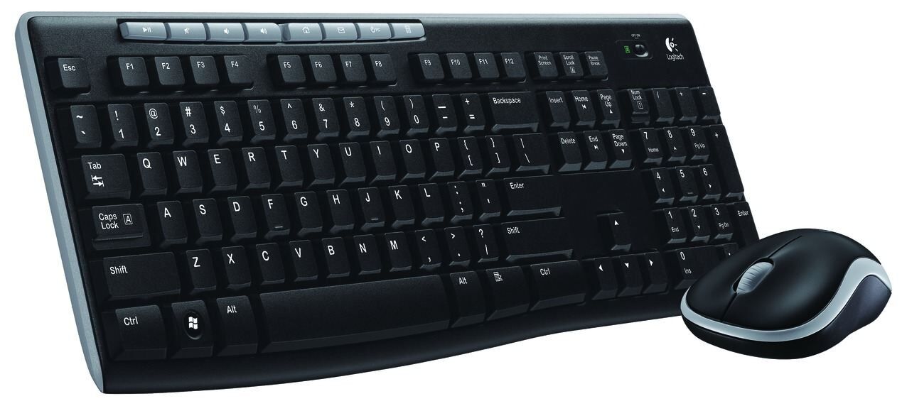 Logitech MK270 Kablosuz Klavye Mouse Seti - Siyah (920-004525)