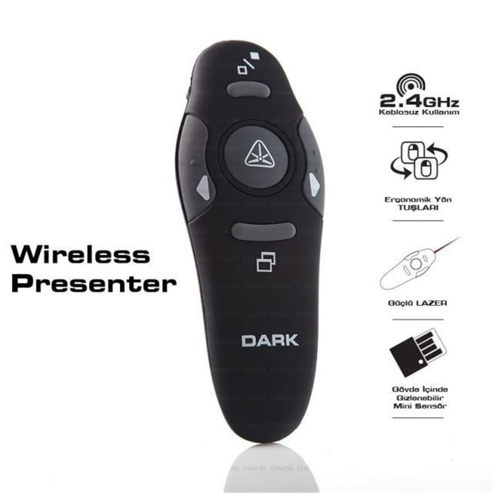 Dark DK-AC-WP03 USB Kablosuz Presenter RF Sunum