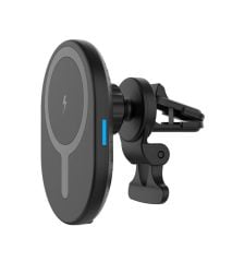 Dexim DCA1003 MagSafe Uyumlu Kablosuz Hızlı Araç Şarj Cihazı ve Telefon Tutucu