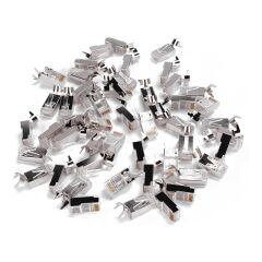 S-link SL-CAT712 CAT7 FTP Metal Korumalı RJ45 Konnektör (50'li Kavanoz Paket)