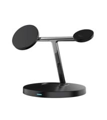 Dexim DCW002 3'ü 1 Arada Katlanabilir MagSafe Uyumlu 15W Hızlı Kablosuz Şarj İstasyonu